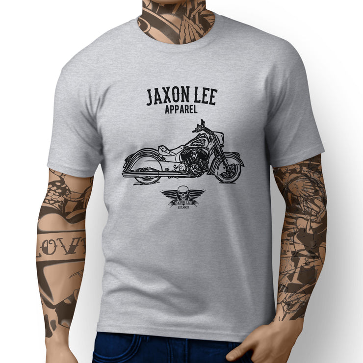 Jaxon Lee Illustration For A Indian Chief Dark Horse Motorbike Fan T-shirt