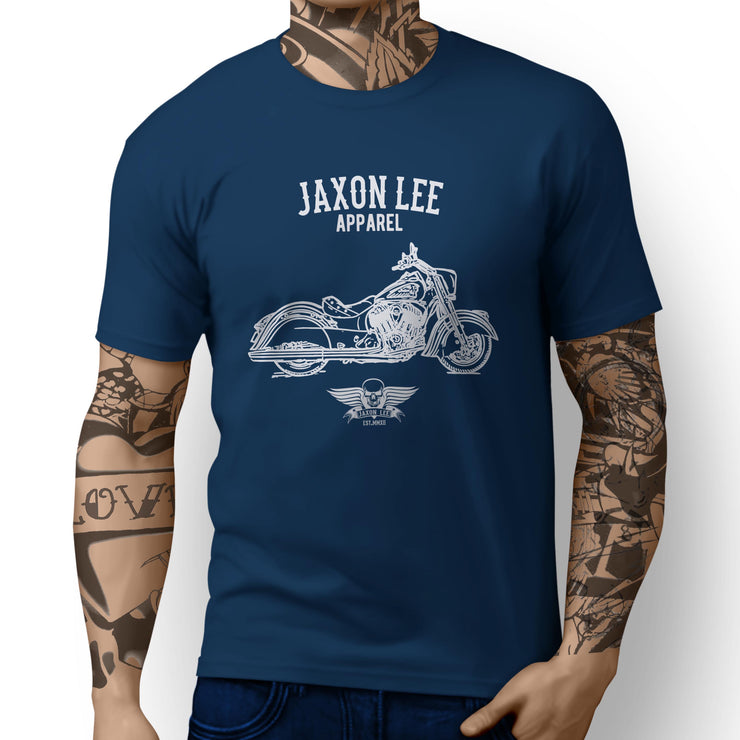 Jaxon Lee Illustration For A Indian Chief Dark Horse Motorbike Fan T-shirt