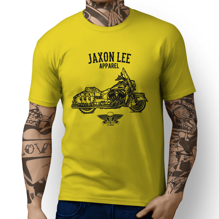 Jaxon Lee Illustration For A Indian Chief Vintage Motorbike Fan T-shirt