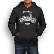 Jaxon Lee Illustration For A Indian FTR 1200 Motorbike Fan Hoodie