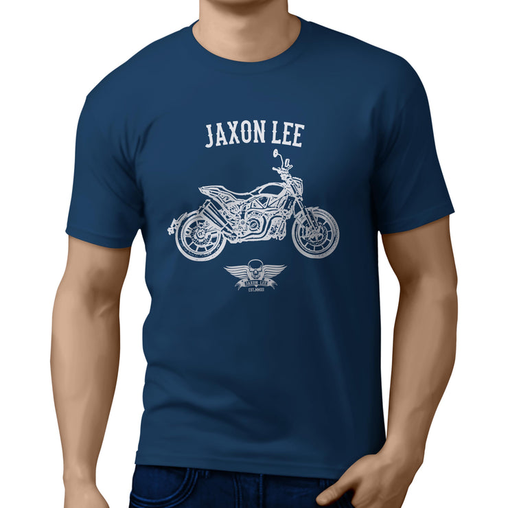 Jaxon Lee Illustration For A Indian FTR 1200 Motorbike Fan T-shirt