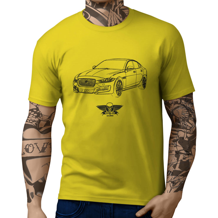 Jaxon Lee Illustration For A Jaguar XE R Sport Motorcar Fan T-shirt