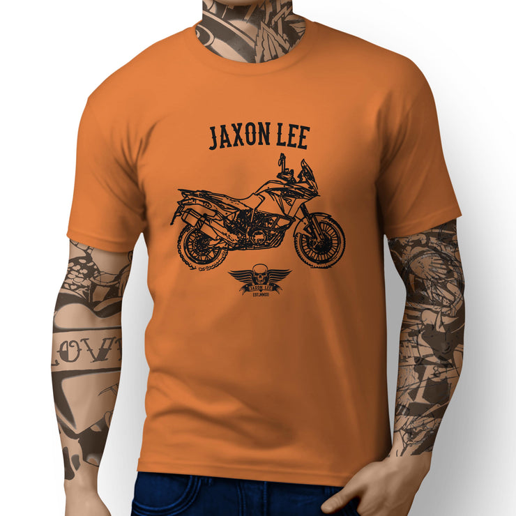 Jaxon Lee illustration for a KTM 1190 Adventure R fan T-shirt