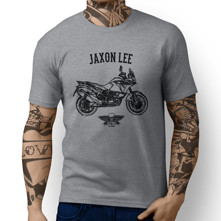 Jaxon Lee illustration for a KTM 1190 Adventure R fan T-shirt