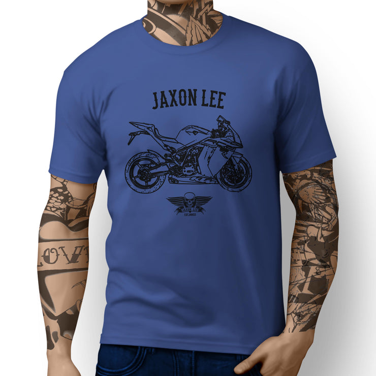 Jaxon Lee illustration for a KTM 1190 RC8 R fan T-shirt