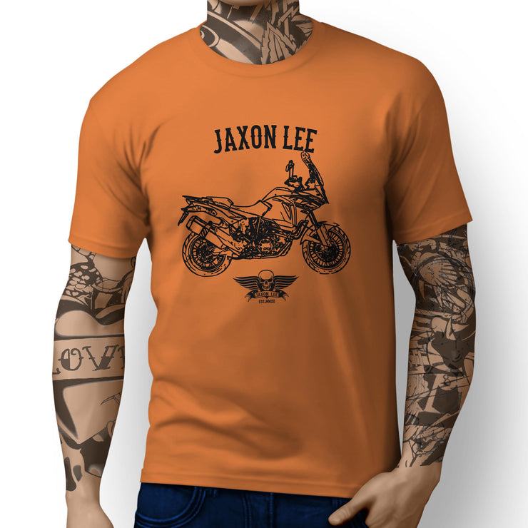 Jaxon Lee illustration for a KTM 1290 Super Adventure fan T-shirt