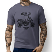 Jaxon Lee illustration for a KTM 950 Supermoto R fan T-shirt