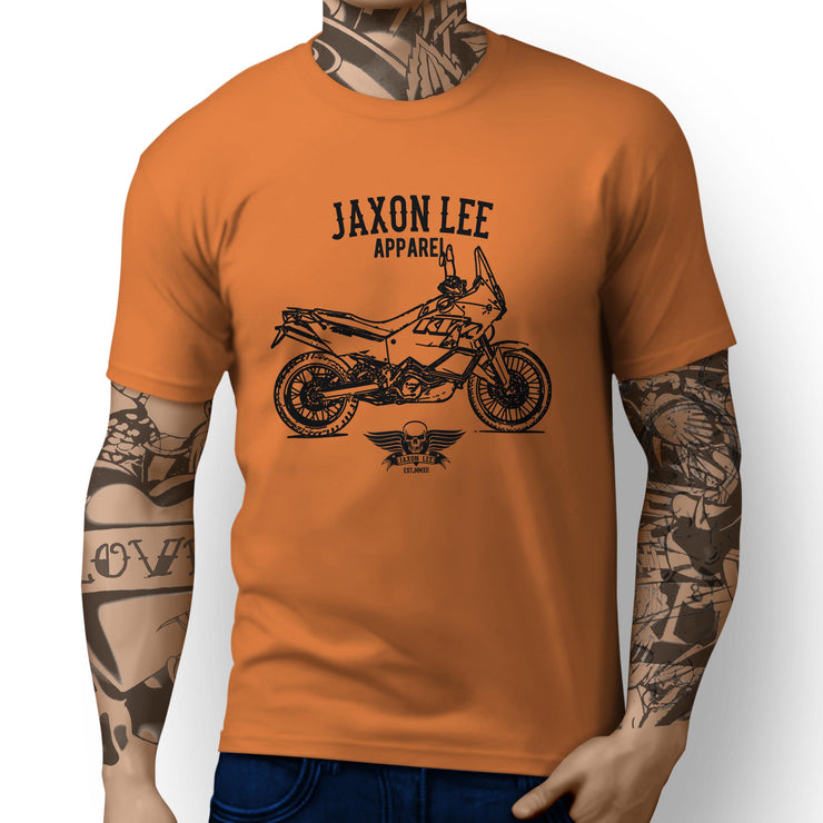 Jaxon Lee illustration for a KTM 990 Adventure fan T-shirt