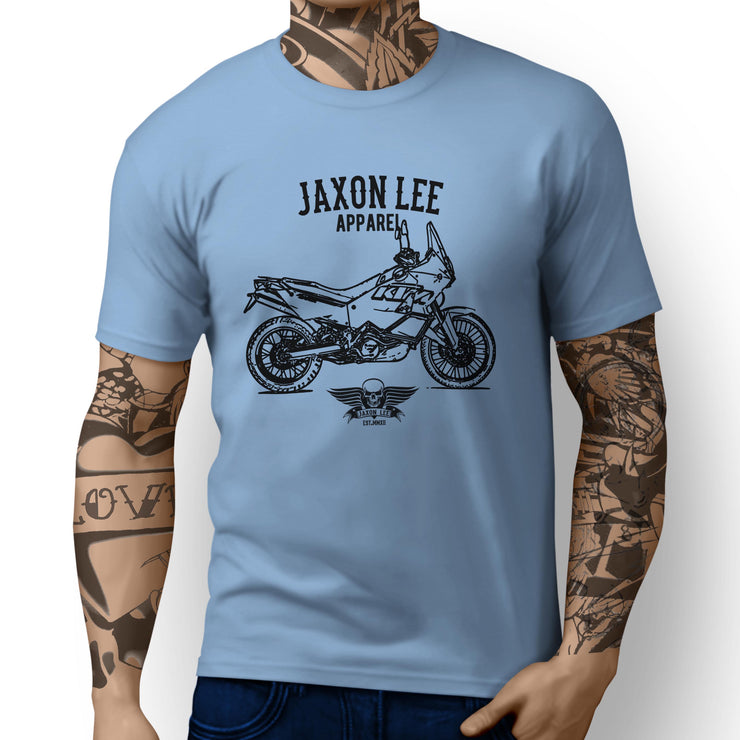 Jaxon Lee illustration for a KTM 990 Adventure fan T-shirt