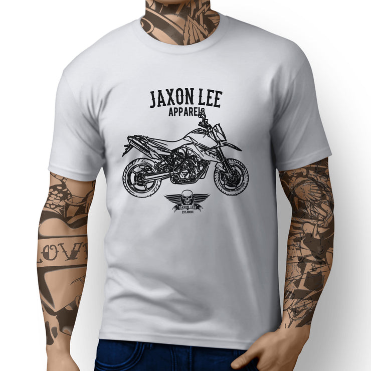 Jaxon Lee illustration for a KTM 990 Supermoto fan T-shirt