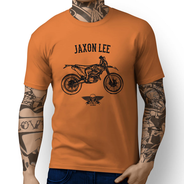 Jaxon Lee illustration for a KTM Freeride 250R fan T-shirt