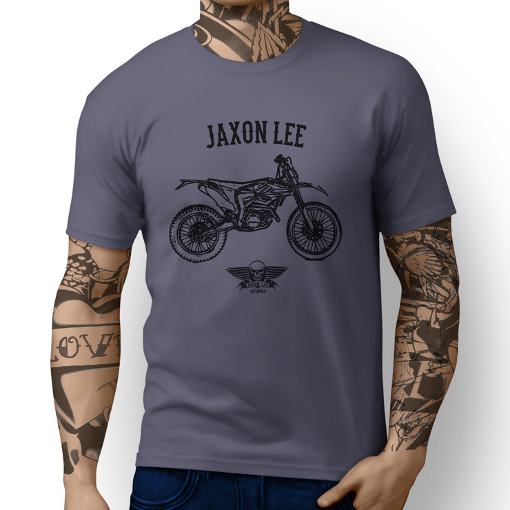 Jaxon Lee illustration for a KTM Freeride 250R fan T-shirt