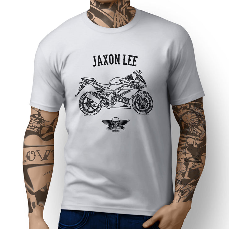 Jaxon Lee Illustration For A Kawasaki Ninja 250R Motorbike Fan T-shirt