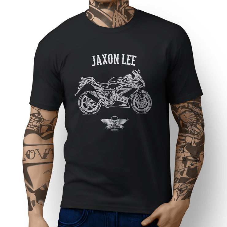 Jaxon Lee Illustration For A Kawasaki Ninja 250R Motorbike Fan T-shirt
