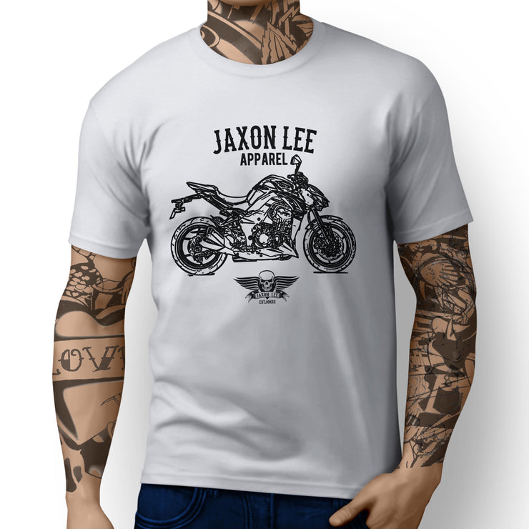 Jaxon Lee Illustration For A Kawasaki Z1000 Motorbike Fan T-shirt