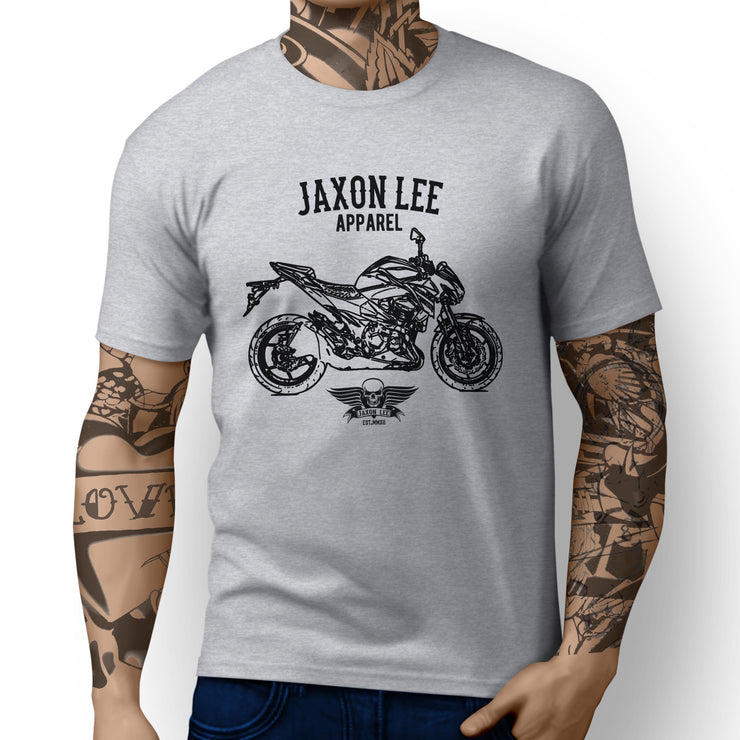 Jaxon Lee Illustration For A Kawasaki Z800 Motorbike Fan T-shirt