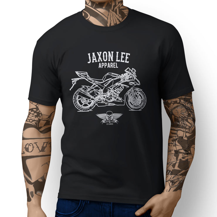 Jaxon Lee Illustration For A Kawasaki ZX10R 2009 Motorbike Fan T-shirt