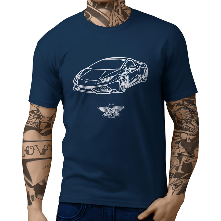 Jaxon Lee Illustration For A Lambo Huracan Spyder Motorcar Fan T-shirt