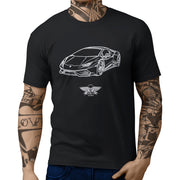 Jaxon Lee Illustration For A Lambo Huracan Spyder Motorcar Fan T-shirt