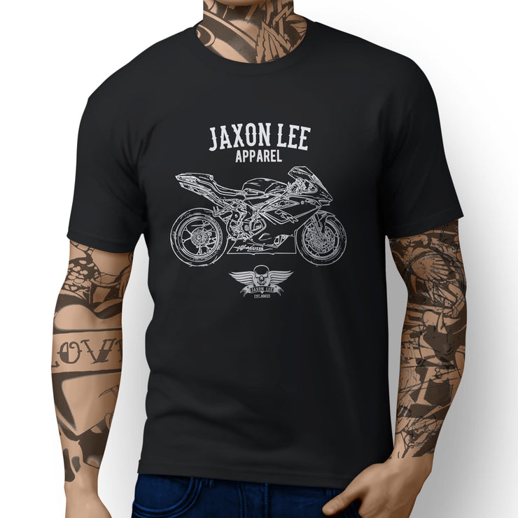 Jaxon Lee MV Agusta F4RR inspired Motorbike Art T-shirts - Jaxon lee