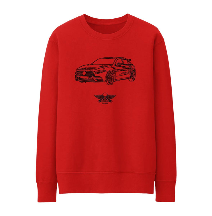 Jaxon Lee Illustration For A Mercedes Benz AMG A35 Motorcar Fan Jumper