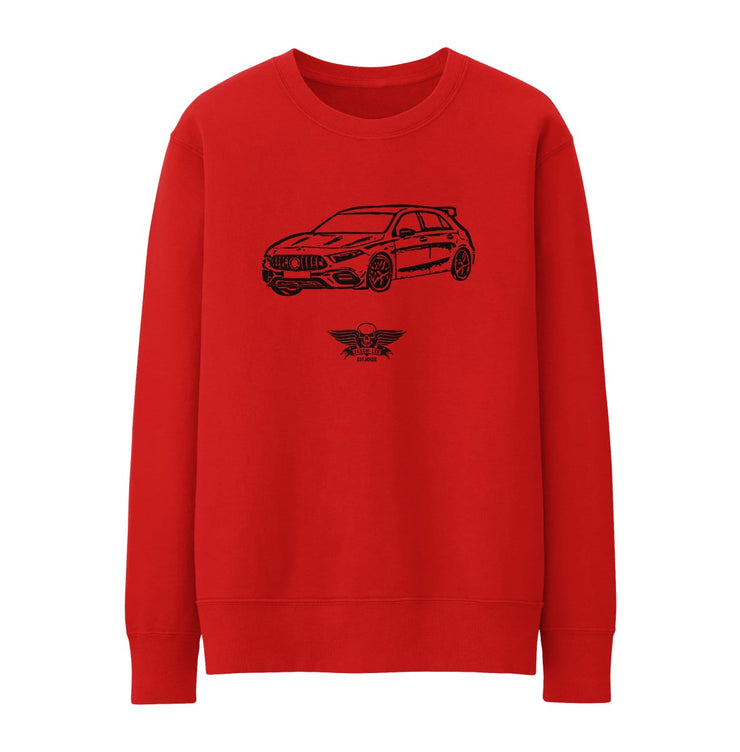 Jaxon Lee Illustration For A Mercedes Benz AMG A45 S Motorcar Fan Jumper