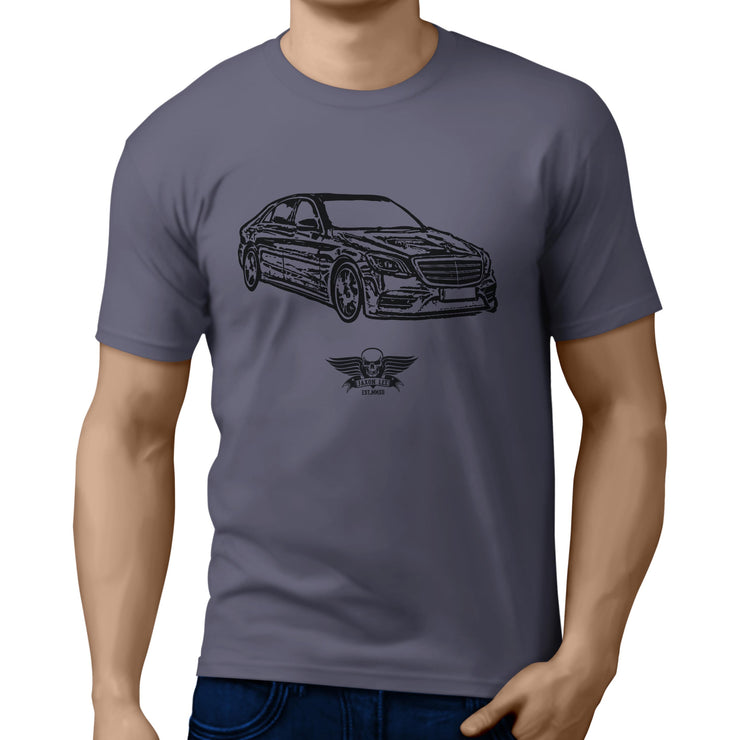 Jaxon Lee Illustration For A Mercedes Benz S Class Motorcar Fan T-shirt