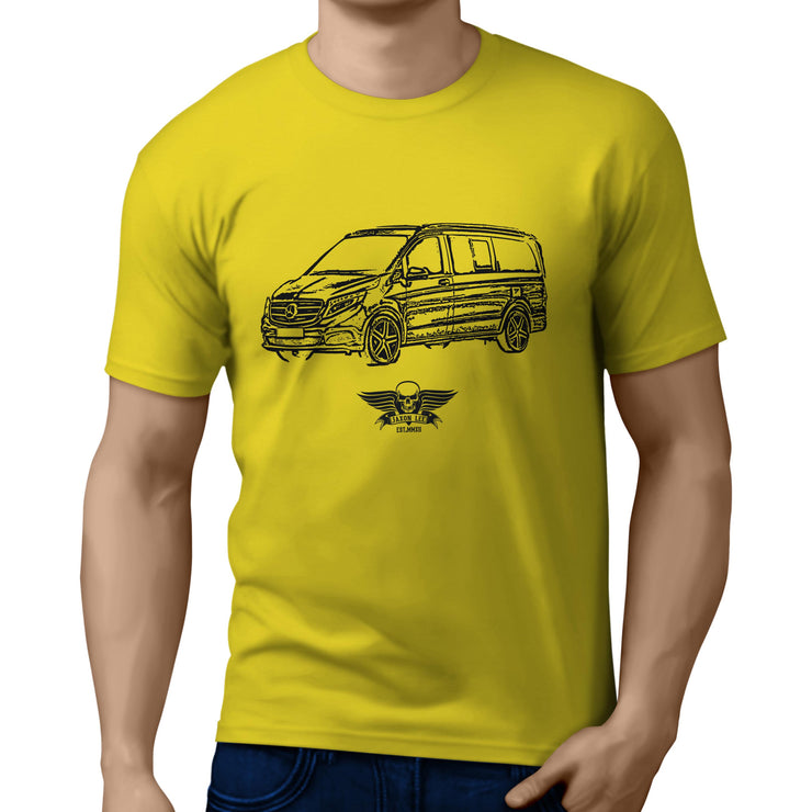 Jaxon Lee Illustration For A Mercedes Benz V Class Motorcar Fan T-shirt