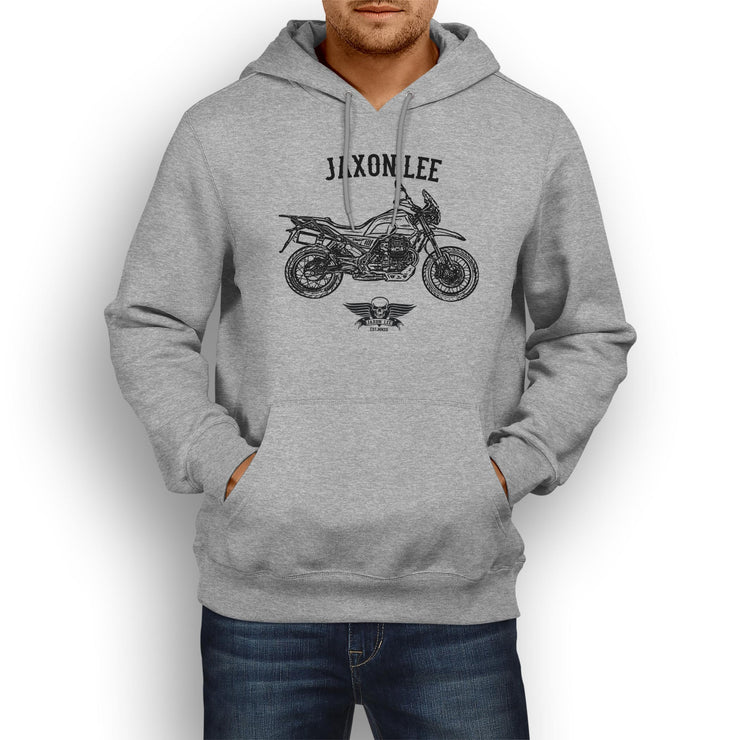 Jaxon Lee Illustration For A Moto Guzzi V85 TT Motorbike Fan Hoodie