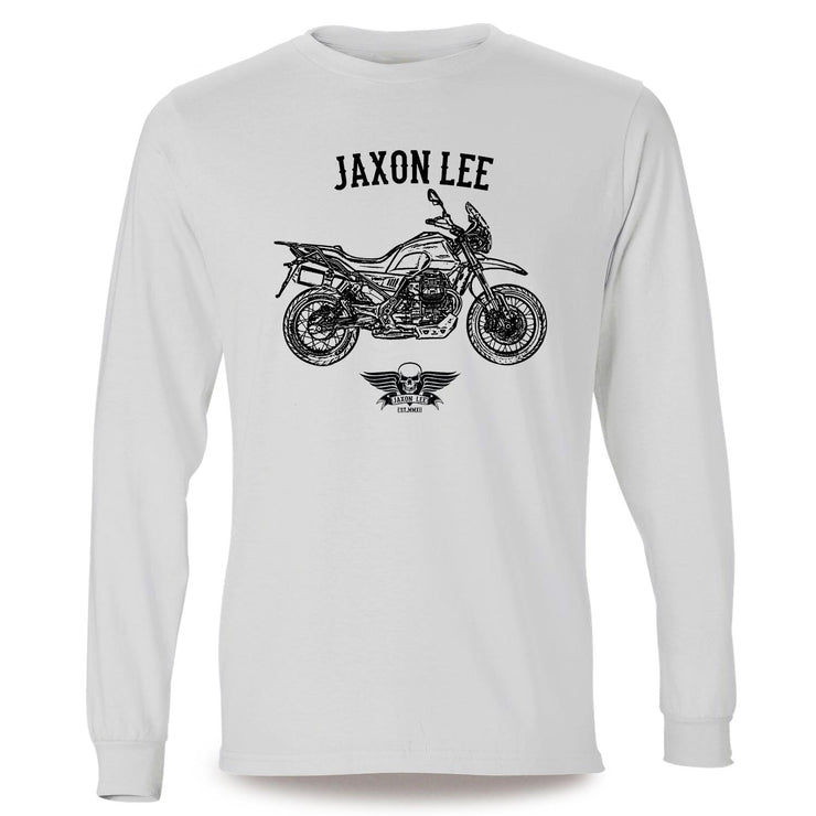 Jaxon Lee Illustration For A Moto Guzzi V85 TT Motorbike Fan LS-Tshirt