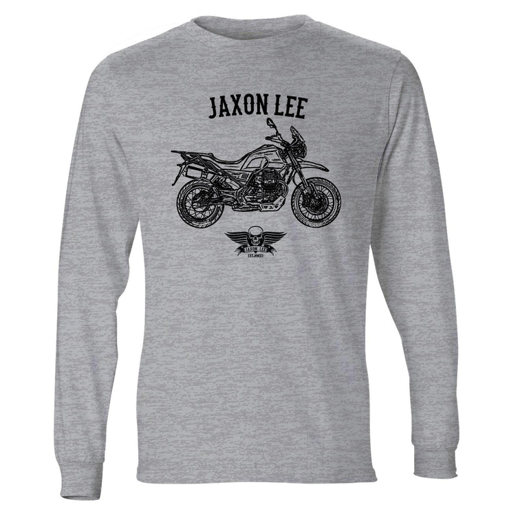 Jaxon Lee Illustration For A Moto Guzzi V85 TT Motorbike Fan LS-Tshirt