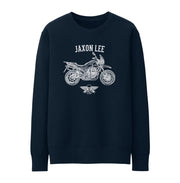 Jaxon Lee Illustration For A Moto Guzzi V85 TT Motorbike Fan Jumper