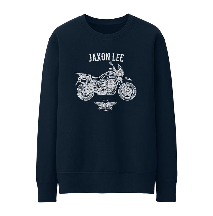 Jaxon Lee Illustration For A Moto Guzzi V85 TT Motorbike Fan Jumper