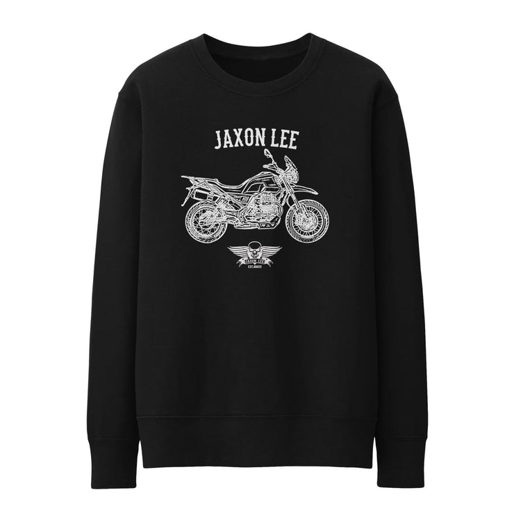 Jaxon Lee Illustration For A Moto Guzzi V85 TT Motorbike Fan Jumper