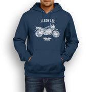 Jaxon Lee Illustration For A Moto Guzzi V85 TT Motorbike Fan Hoodie