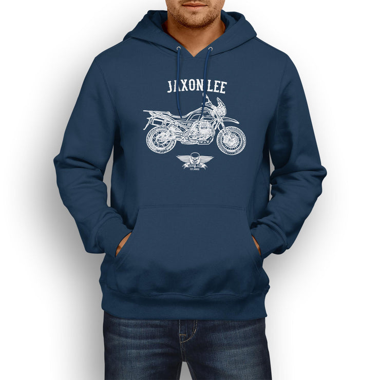Jaxon Lee Illustration For A Moto Guzzi V85 TT Motorbike Fan Hoodie