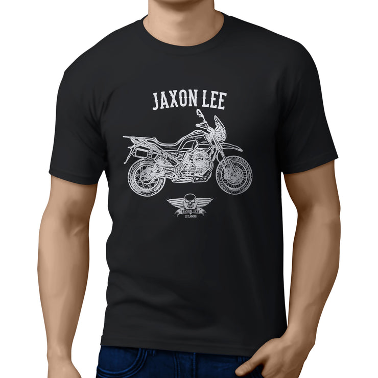 Jaxon Lee Illustration For A Moto Guzzi V85 TT Motorbike Fan T-shirt