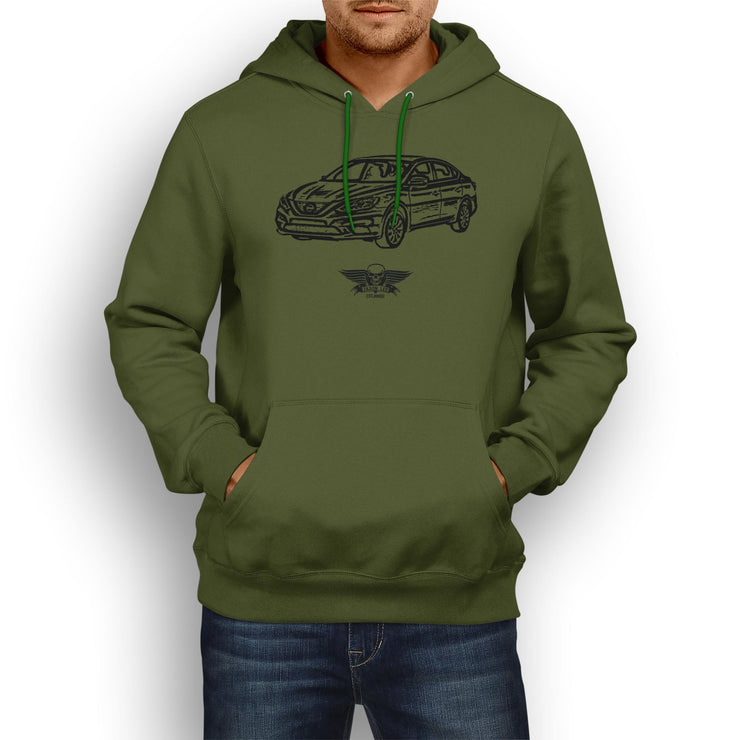 Jaxon Lee Illustration For A Nissan Sentra Motorcar Fan Hoodie