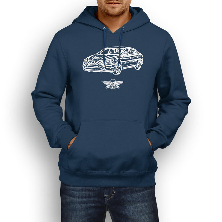 Jaxon Lee Illustration For A Nissan Sentra Motorcar Fan Hoodie