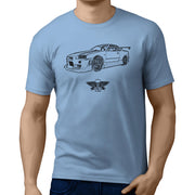 Jaxon Lee Illustration For A Nissan Skyline R34 GT-R Motorcar Fan T-shirt