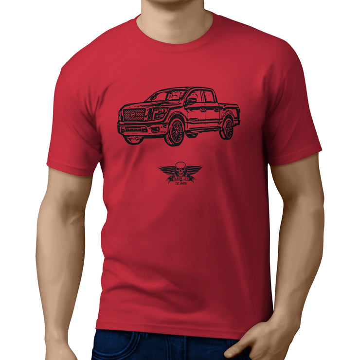 Jaxon Lee Illustration For A Nissan Titan Motorcar Fan T-shirt