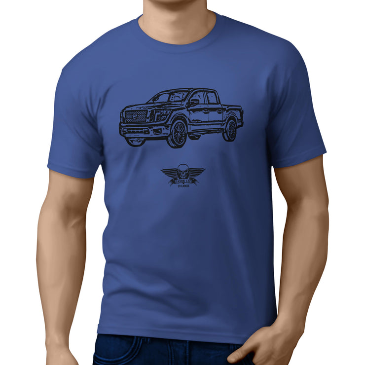 Jaxon Lee Illustration For A Nissan Titan Motorcar Fan T-shirt