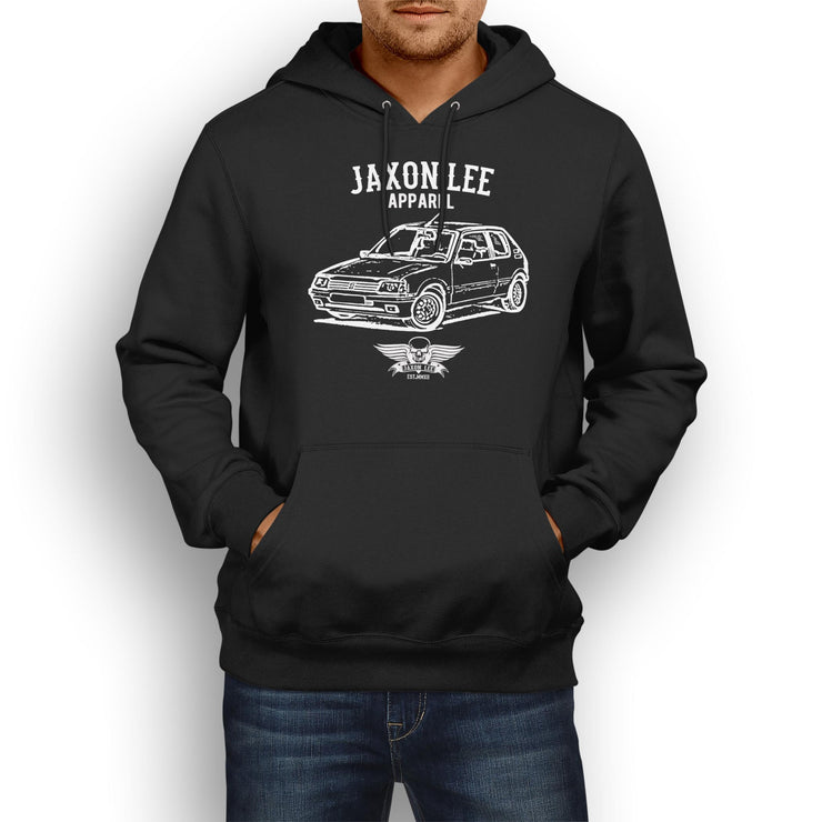 Jaxon Lee Illustration For A Peugeot 205 GTI Motorcar Fan Hoodie