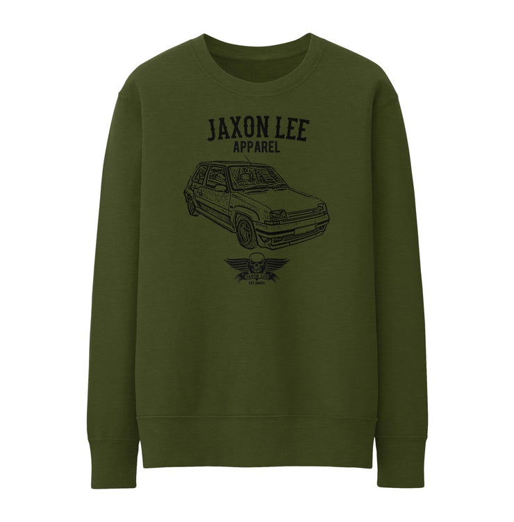 Jaxon Lee Illustration For A Renault 5 GT Turbo Motorcar Fan Jumper