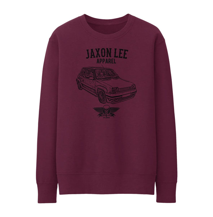 Jaxon Lee Illustration For A Renault 5 GT Turbo Motorcar Fan Jumper