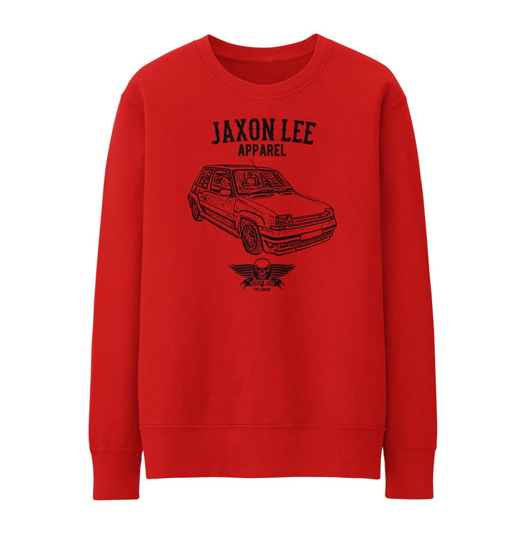 Jaxon Lee Illustration For A Renault 5 GT Turbo Motorcar Fan Jumper