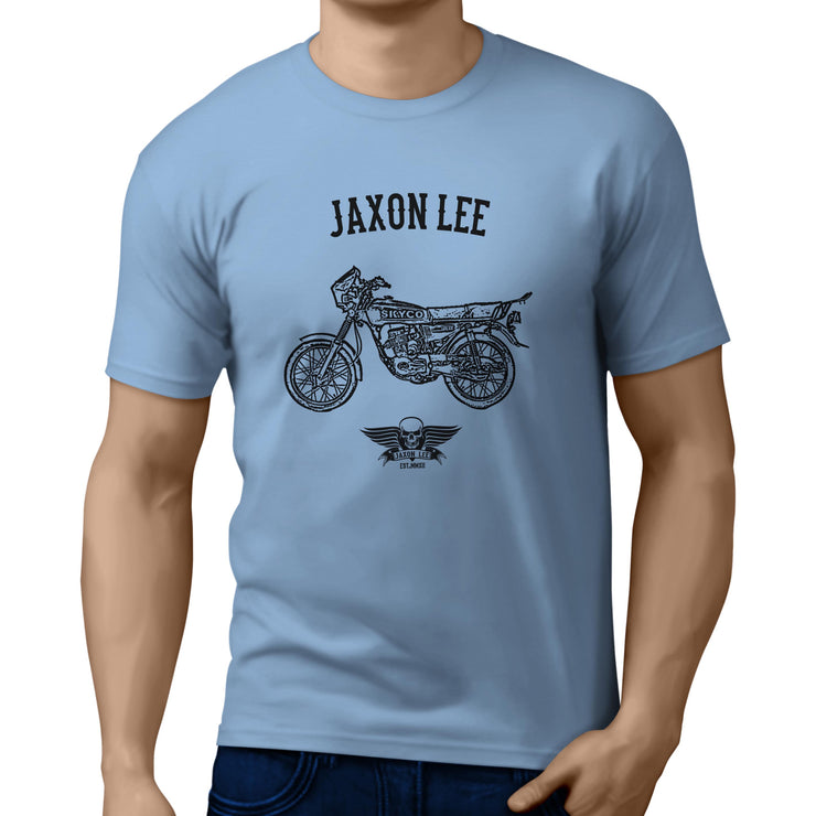 Jaxon Lee Illustration For A Skygo Wizard 125 Motorbike Fan T-shirt