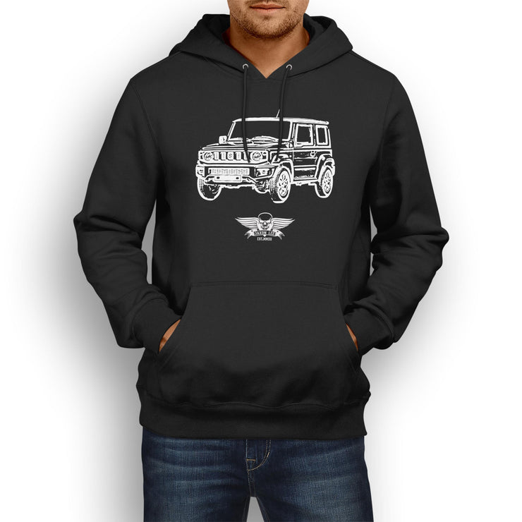 Jaxon Lee Illustration For A Suzuki Jimny SZ5 Motorcar Fan Hoodie