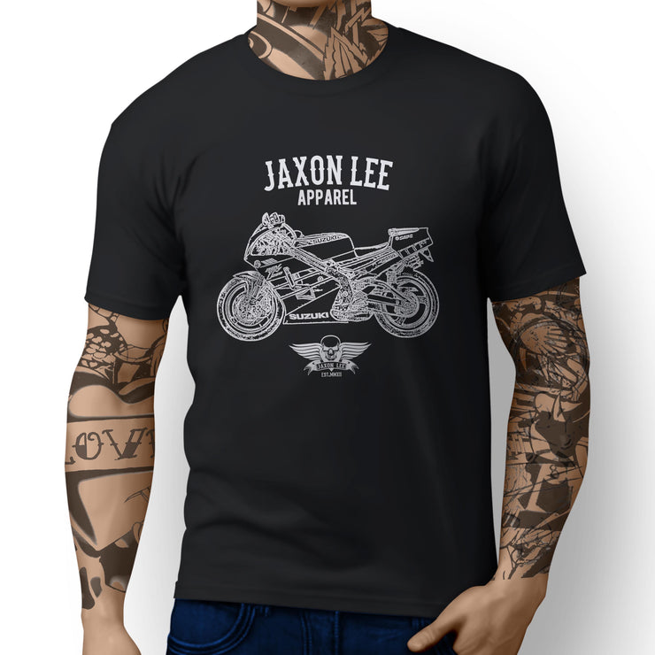 Jaxon Lee Illustration For A Suzuki RGV 250 Motorbike Fan T-shirt