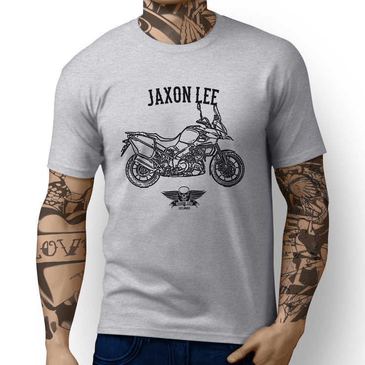 Jaxon Lee Illustration For A Suzuki V Strom 1000 ABS Adventure 2015 Motorbike Fa